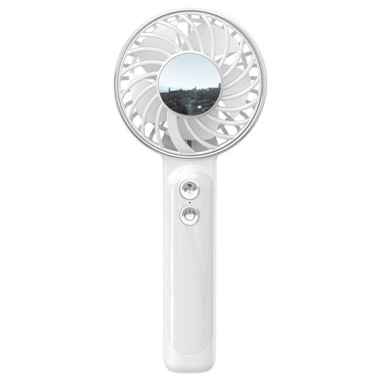 WT25 Handheld Fan With Lanyard Clip USB Desktop Silent Rechargeable Fan(White)