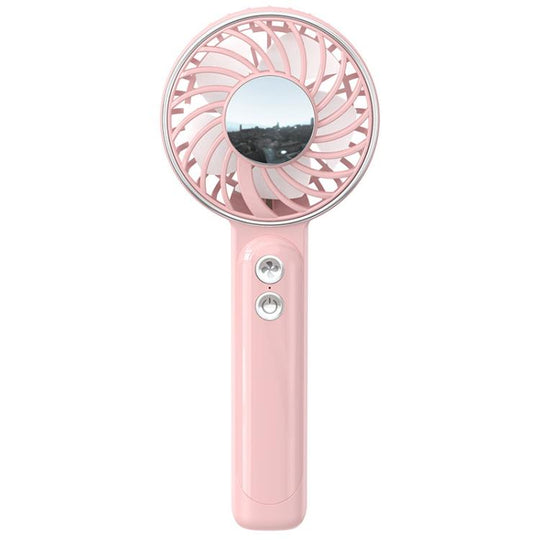 WT25 Handheld Fan With Lanyard Clip USB Desktop Silent Rechargeable Fan(Pink)
