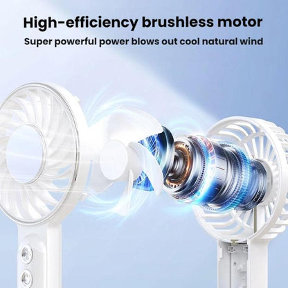 WT25 Handheld Fan With Lanyard Clip USB Desktop Silent Rechargeable Fan(Black) - Electric Fans by buy2fix | Online Shopping UK | buy2fix