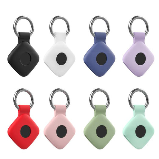 For Tile Mate / Mate Pro Anti-Loss Device Silicone Protective Case With Keyring Location Tracking Shell(Black) - Tracker Protective Case by buy2fix | Online Shopping UK | buy2fix