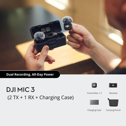 Original DJI Mic 3 (1 TX + 1 RX) - DJI Mic Series by DJI | Online Shopping UK | buy2fix