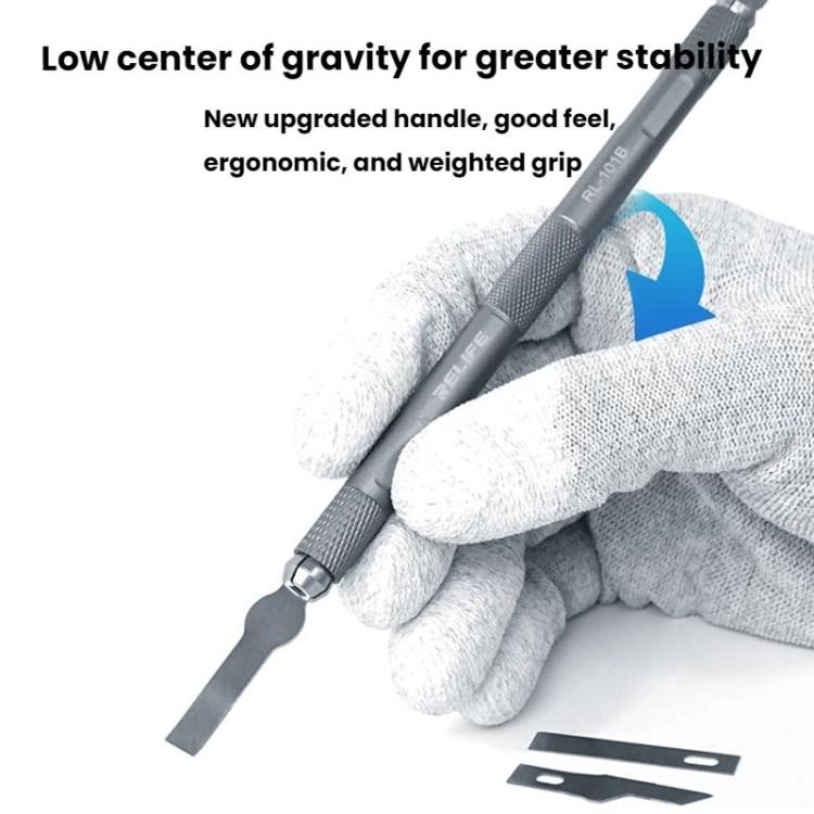 RELIFE RL-101B 8 In 1 Motherboard Repair Blade Set Carving Glue Removal Knife Screen Protector Cutting Knife - Crowbar by RELIFE | Online Shopping UK | buy2fix