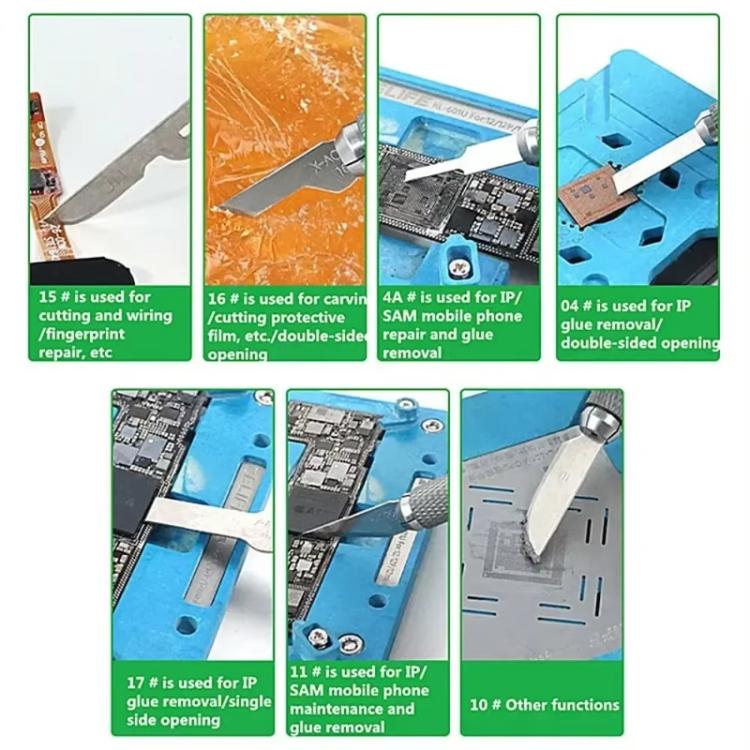 RELIFE RL-101B 8 In 1 Motherboard Repair Blade Set Carving Glue Removal Knife Screen Protector Cutting Knife - Crowbar by RELIFE | Online Shopping UK | buy2fix