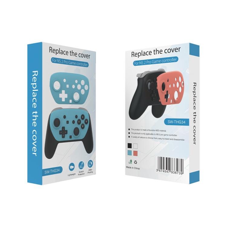 For Switch 2 Pro 2pcs /Pack Replacement Faceplates Matte Gaming Controller Cover(Blue) - Cases by buy2fix | Online Shopping UK | buy2fix