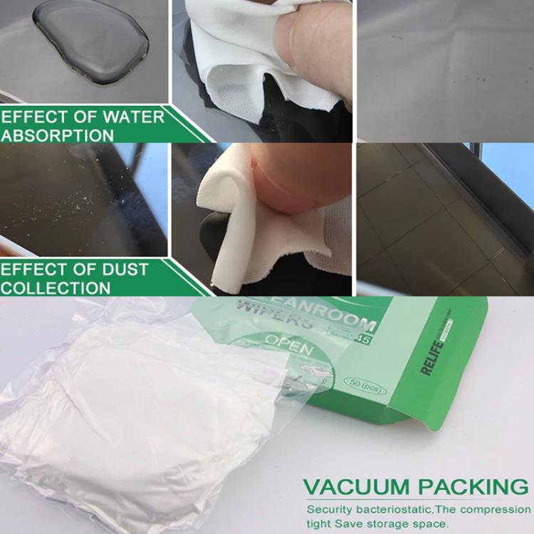 RELIFE RL-045 Anti-Static Lint-Free Cloth Microfiber Wiping Phone Screen Cleaning Cloth(50pcs) - Dust Remove Tool by RELIFE | Online Shopping UK | buy2fix