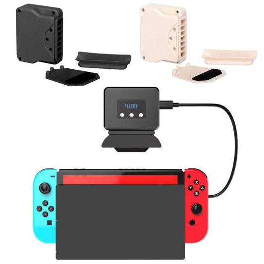 For Nintendo Switch 2 / Switch Console Exhaust Radiator With Temperature Display data(White) - Holder by buy2fix | Online Shopping UK | buy2fix