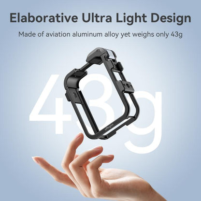 For DJI Osmo 360 AMagisn Quick-Release Metal Cage With Dual/Single Lens Caps Camera Mount Rig(Smokey Steel) - Protection Frame by aMagisn | Online Shopping UK | buy2fix