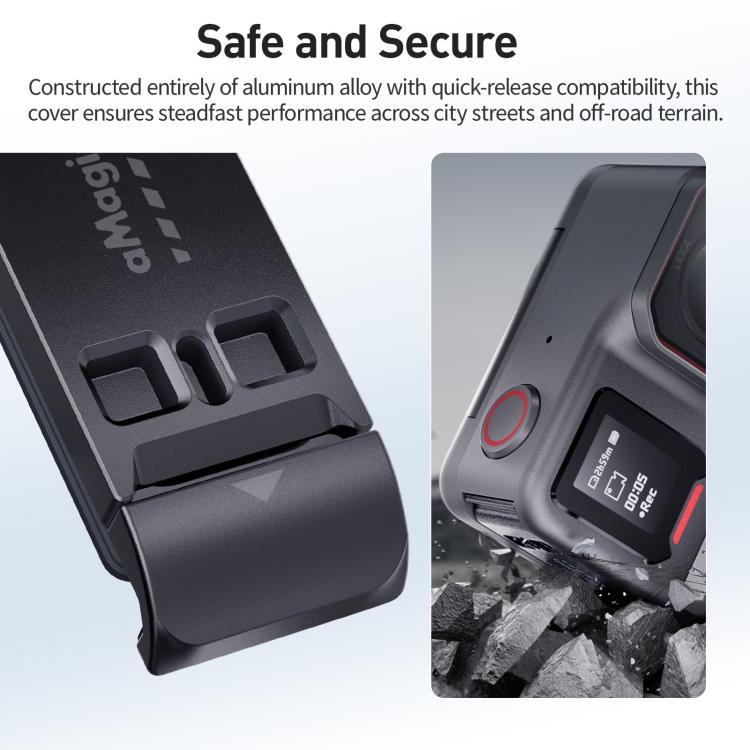For Insta360 Ace Pro 2 aMagisn Water-resistant Vertical Shooting Battery Side Cover Compatible with Quick-Release Adapters(AC34) - Others by aMagisn | Online Shopping UK | buy2fix
