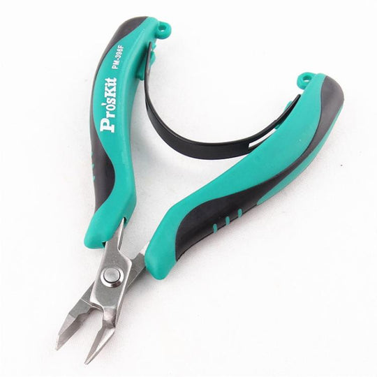 ProsKit PM-396 Stainless Steel Diagonal Pliers Precision Electronic Side Cutting Pliers(Green)