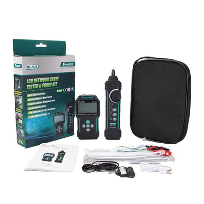 ProsKit MT-7076 LCD Anti-Interference Network Testing Cable Tracer(Green) - Lan Cable and Tools by ProsKit | Online Shopping UK | buy2fix
