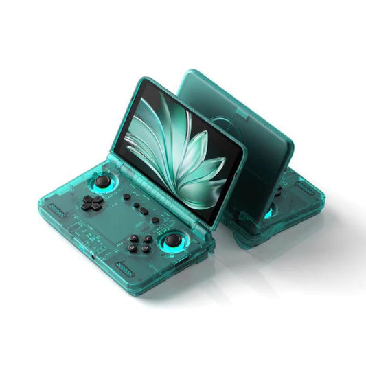 Retroid Pocket Flip 2 SD865 Processor Game Console Android13 5.5 Inch AMOLED Screen Wifi Bluetooth Video Player(Transparent Blue) - Pocket Console by Retroid Pocket | Online Shopping UK | buy2fix