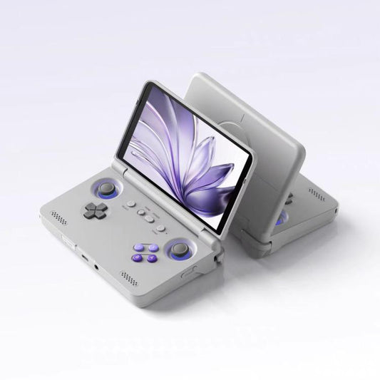 Retroid Pocket Flip 2 SD865 Processor Game Console Android13 5.5 Inch AMOLED Screen Wifi Bluetooth Video Player(Gray Purple) - Pocket Console by Retroid Pocket | Online Shopping UK | buy2fix