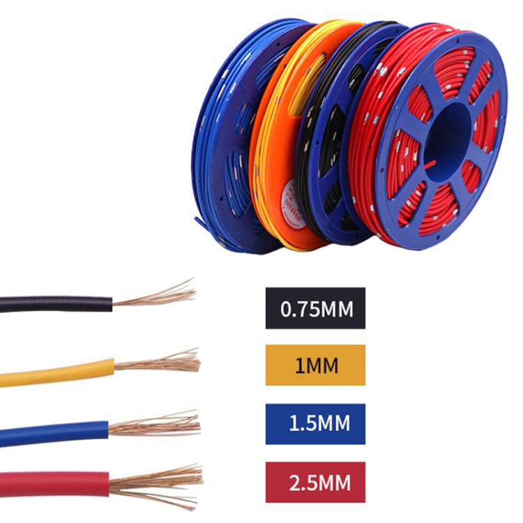 40m Automotive Pure Copper Core Insulated Wire, Specification: 1.5 Square Meters Blue - DIY Cables by buy2fix | Online Shopping UK | buy2fix