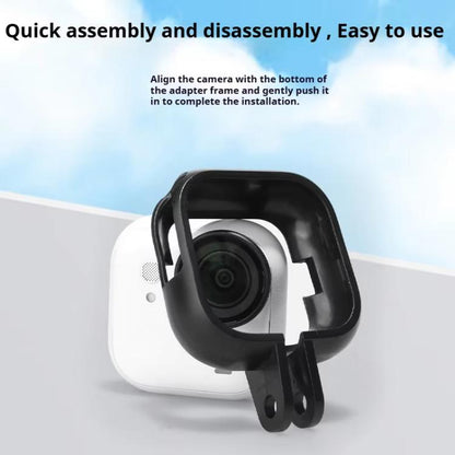 For Insta360 GO Ultra Camera PC Frame Mount Protective Housing Case(Black) - Mount & Holder by buy2fix | Online Shopping UK | buy2fix