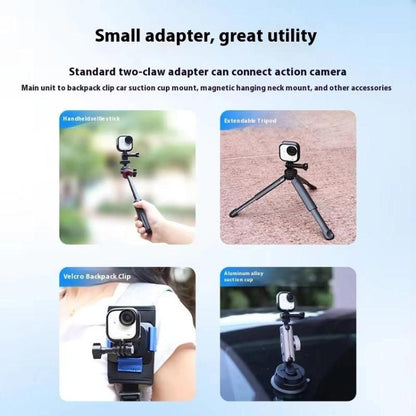 For Insta360 GO Ultra Camera PC Frame Mount Protective Housing Case(Black) - Mount & Holder by buy2fix | Online Shopping UK | buy2fix