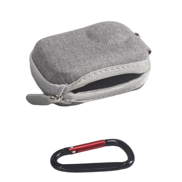 For Insta360 GO Ultra Carrying Case Shockproof EVA Portable Travel Storage Bag With Carabiner Clip(Gray) - Case & Bags by buy2fix | Online Shopping UK | buy2fix
