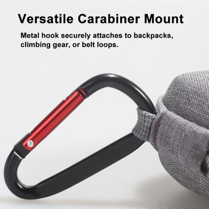 For Insta360 GO Ultra Carrying Case Shockproof EVA Portable Travel Storage Bag With Carabiner Clip(Gray) - Case & Bags by buy2fix | Online Shopping UK | buy2fix