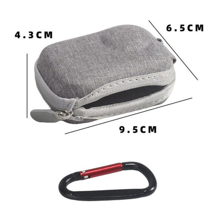 For Insta360 GO Ultra Carrying Case Shockproof EVA Portable Travel Storage Bag With Carabiner Clip(Gray) - Case & Bags by buy2fix | Online Shopping UK | buy2fix