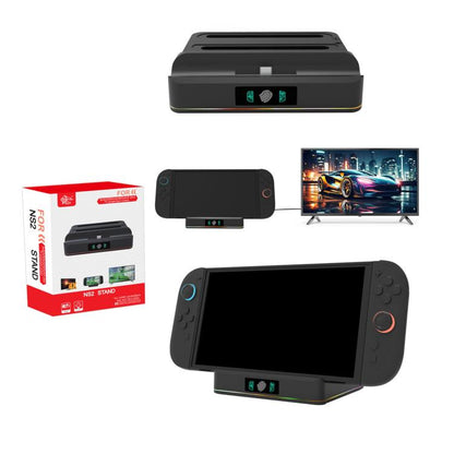 For Nintendo Switch 2 Console Controller KJH Charging Dock Station With 1080P 60Hz HDMI Output(Black) - Charger & Power by KJH | Online Shopping UK | buy2fix