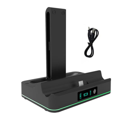 For Nintendo Switch 2 & Joy-Con Controllers KJH Charging Dock With Ambient Lighting(White) - Charger & Power by KJH | Online Shopping UK | buy2fix