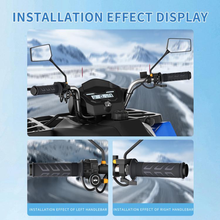 ATV Metal Switches With 5+1 Memory Heated Handlebars(CS-1956E2) - Grips by buy2fix | Online Shopping UK | buy2fix