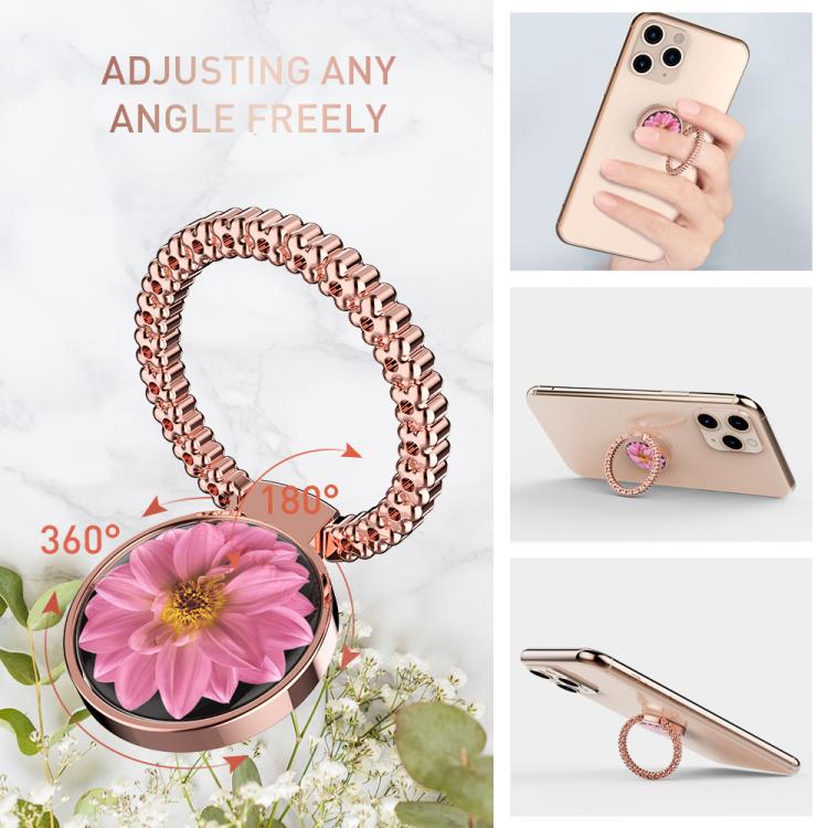 AhaStyle ST11 Aluminum Alloy Ring Buckle Phone Holder Foldable Hands-Free Stand(Gold) - Ring Holder by AhaStyle | Online Shopping UK | buy2fix