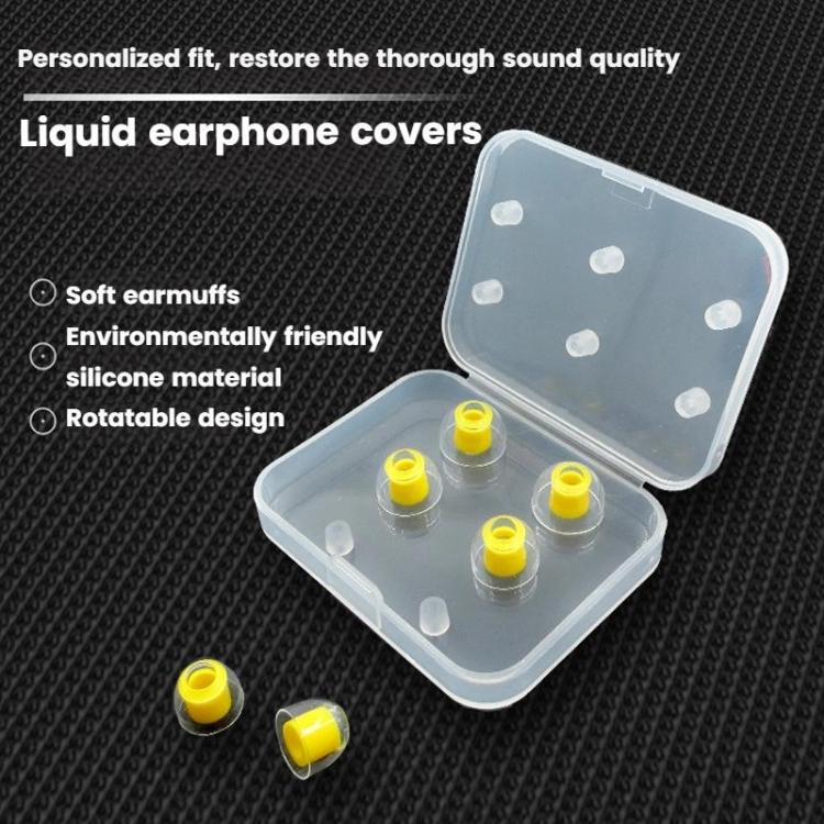 6pcs /Box Food Grade Liquid Silicone Ear Tips HIFI Earphones Earbuds(Transparent) - Anti-dust & Ear Caps by buy2fix | Online Shopping UK | buy2fix