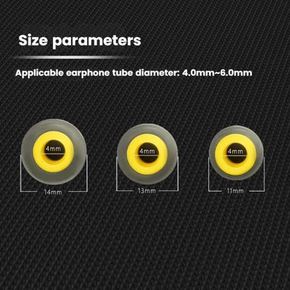 6pcs /Box Food Grade Liquid Silicone Ear Tips HIFI Earphones Earbuds(Transparent) - Anti-dust & Ear Caps by buy2fix | Online Shopping UK | buy2fix