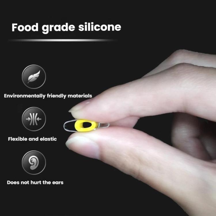 6pcs /Box Food Grade Liquid Silicone Ear Tips HIFI Earphones Earbuds(Transparent Yellow) - Anti-dust & Ear Caps by buy2fix | Online Shopping UK | buy2fix