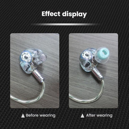 6pcs /Box Food Grade Liquid Silicone Ear Tips HIFI Earphones Earbuds(Transparent Blue) - Anti-dust & Ear Caps by buy2fix | Online Shopping UK | buy2fix