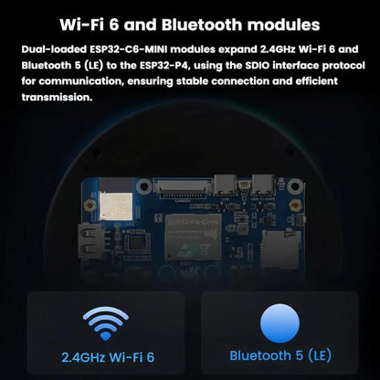 WAVESHARE 31523 ESP32-P4 Touch Circular LCD Screen Development Board, Spec: 4 inch - LCD & LED Display Module by WAVESHARE | Online Shopping UK | buy2fix