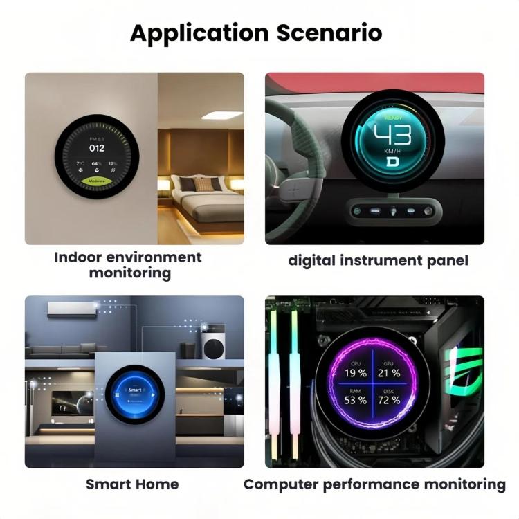 WAVESHARE 31523 ESP32-P4 Touch Circular LCD Screen Development Board, Spec: 3.4 inch - LCD & LED Display Module by WAVESHARE | Online Shopping UK | buy2fix