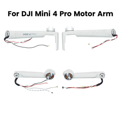 For DJI Mini 4 Pro Drones Arm With Motor Repair Parts, Spec: Left Rear - DJI Mini Series by buy2fix | Online Shopping UK | buy2fix