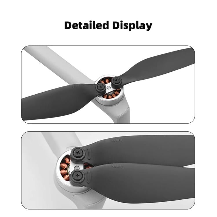 For DJI Mini 4 Pro 4pairs Drone Propeller Blades 6030F Props Replacement Parts(Silver Tip) - DIY Propeller by buy2fix | Online Shopping UK | buy2fix