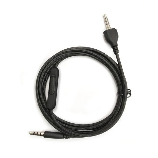 For Alienware AW920H Gaming Headset Cable Audio Microphone Cable, Length: 1.8m(Black) - Headset Accessories by buy2fix | Online Shopping UK | buy2fix