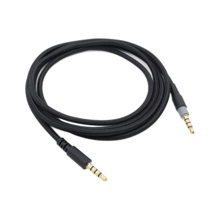 For Kingston HyperX Cloud Alpha / Mix 3.5mm Male To Male Headset Recorder Cable, Size: 1.5m(Black) - Headset Accessories by buy2fix | Online Shopping UK | buy2fix