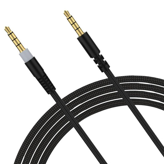 For Kingston HyperX Cloud Alpha / Mix 3.5mm Male To Male Headset Recorder Cable, Size: 1.5m(Black) - Headset Accessories by buy2fix | Online Shopping UK | buy2fix