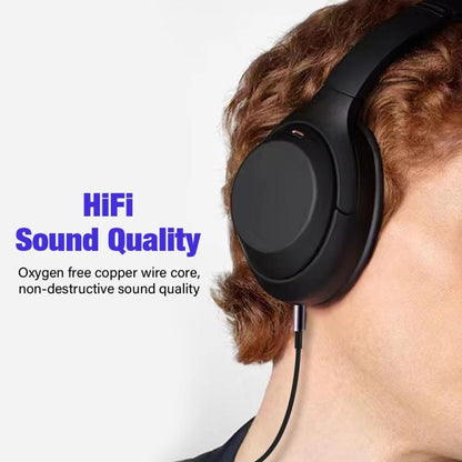 1.5m Wire Control 3.5mm Headphone Audio Cable, For Sony WH-1000XM3 / WH-1000XM2 / WH-1000XM4 / WH-H900N / WH-H800 - Headset Accessories by buy2fix | Online Shopping UK | buy2fix
