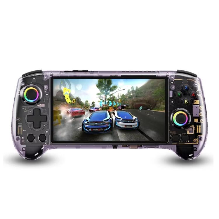 ANBERNIC RG557 Handheld Game Console 5.48-Inch AMOLED Screen Android 14 Video Game Player 12+256G(Transparent Purple) - Pocket Console by ANBERNIC | Online Shopping UK | buy2fix