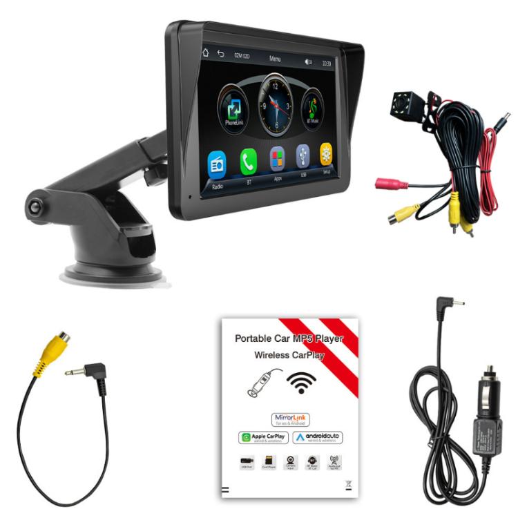 7-inch HD  Touch Screen + HD 8-light Reversing Image Wireless Carplay Car MP5 Player(X5300) - Car MP3 & MP4 & MP5 by buy2fix | Online Shopping UK | buy2fix