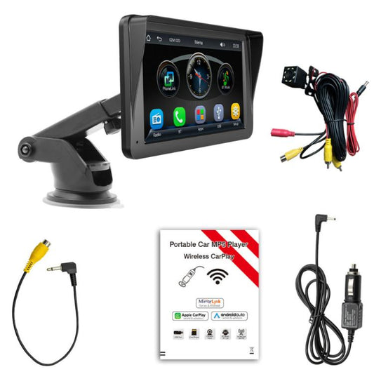 7-inch HD  Touch Screen + HD 8-light Reversing Image Wireless Carplay Car MP5 Player(X5300) - Car MP3 & MP4 & MP5 by buy2fix | Online Shopping UK | buy2fix
