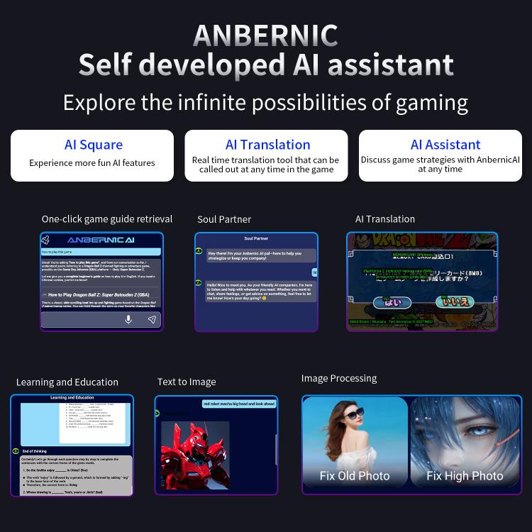 ANBERNIC RG 477M  Android 14 Handheld Game Console With Aluminum Alloy Body, 4.7-Inch LTPS In-Cell Touch Screen, 3D Hall Joystick & Self-Developed AI Assistant 128G(Silver) - Pocket Console by ANBERNIC | Online Shopping UK | buy2fix