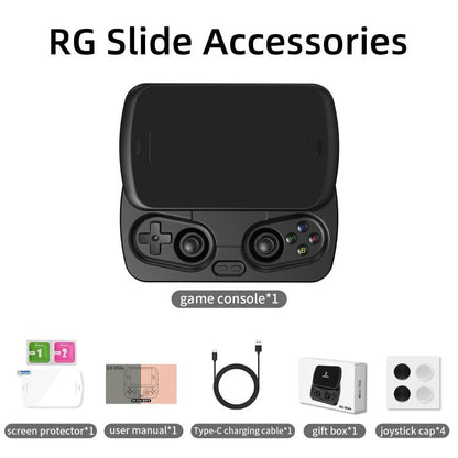 ANBERNIC RG Slide Video Game Console 4.7-Inch LTPS In-Cell Screen Android 13 OS For Retro/Cloud Gaming & Streaming 8+128G(Black) - Pocket Console by ANBERNIC | Online Shopping UK | buy2fix