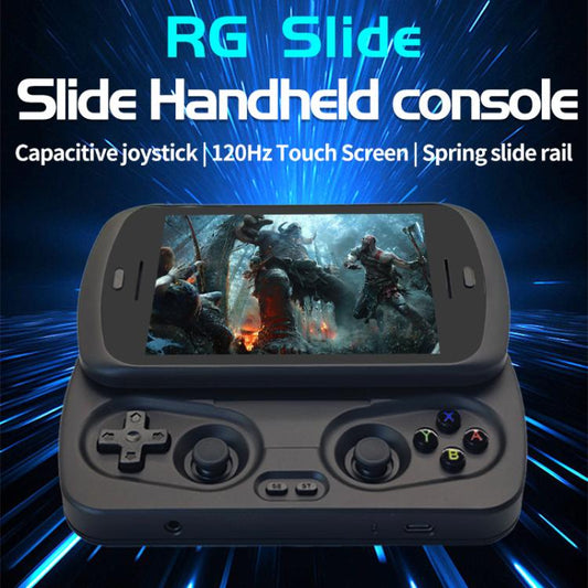 ANBERNIC RG Slide Video Game Console 4.7-Inch LTPS In-Cell Screen Android 13 OS For Retro/Cloud Gaming & Streaming 8+128G(Black) - Pocket Console by ANBERNIC | Online Shopping UK | buy2fix