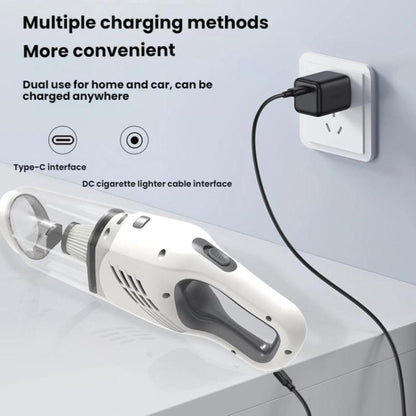 Car-mounted High-power Strong Suction Cordless Vacuum Cleaner, Color: White Brushless 12000PA - Vacuum Cleaner by buy2fix | Online Shopping UK | buy2fix