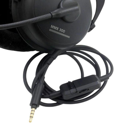 For Beyerdynamic MMX300 II Gaming Headset Audio Cable, Length: 1.3m(Black) - Headset Accessories by buy2fix | Online Shopping UK | buy2fix