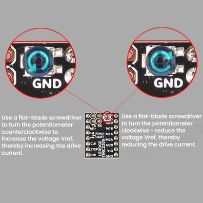 TMC2209 Driver High-Current High-Microstepping Replacement For 2208, A4988, LV8729 3D Printer Accessory - Parts by buy2fix | Online Shopping UK | buy2fix