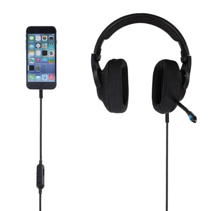 For Logitech G Pro / G Pro X / G233 / G433 Gaming Headset Audio Cable, Length: 2m(Black) - Headset Accessories by buy2fix | Online Shopping UK | buy2fix