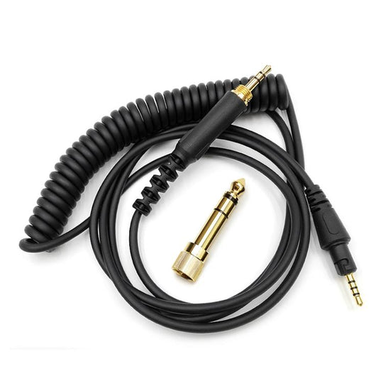Straight Plug 1.2m Headphone Spring Audio Cable, For Pioneer HDJ-CUE1 / HDJ-X7 / HDJ-S7 / HDJ-X5 / HDJ-S7