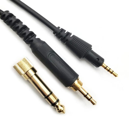 Curved Plug 1.2m Headphone Spring Audio Cable, For Pioneer HDJ-CUE1 / HDJ-X7 / HDJ-S7 / HDJ-X5 / HDJ-S7 - Headset Accessories by buy2fix | Online Shopping UK | buy2fix